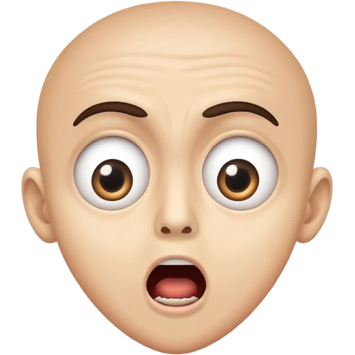 person pretending to be scared emoji