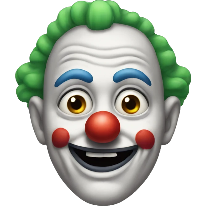 Ugly clown  emoji