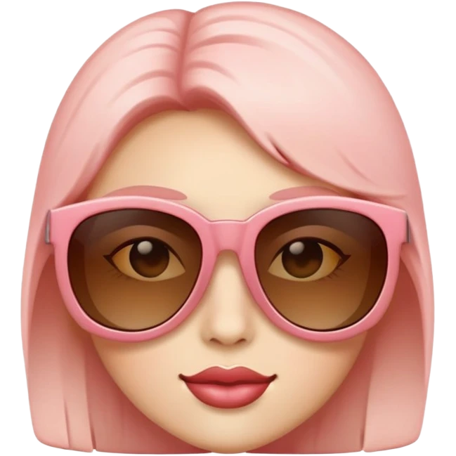 Una cara con gafas de sol y sonrojado emoji