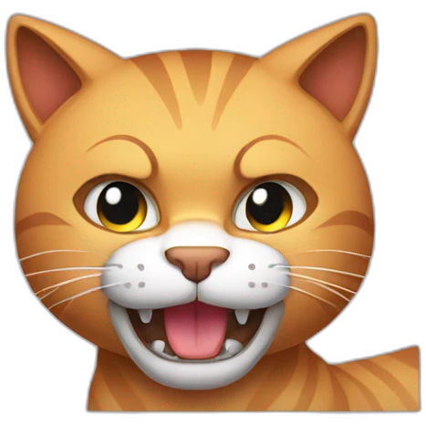 Muscular cat emoji