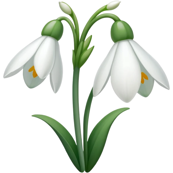 snowdrop flower emoji