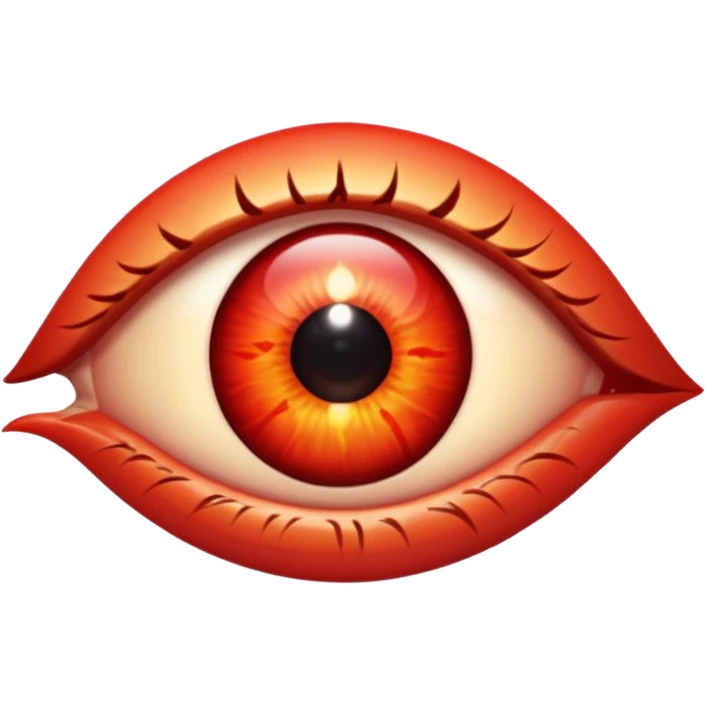 Angry Only single eye no flesh emoji