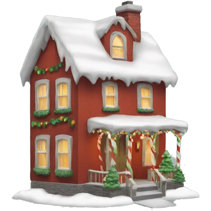 Christmas house  emoji