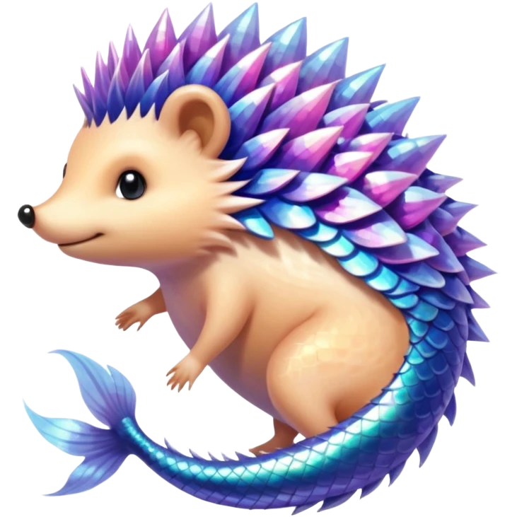 The mermaid hedgehog emoji