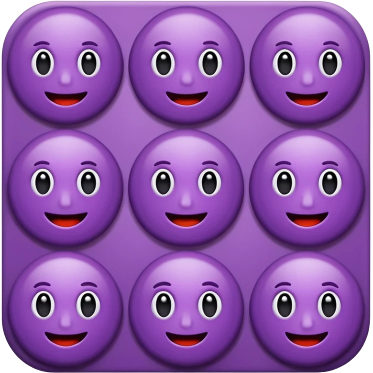 Crea emoticonos morados de cosas random  emoji