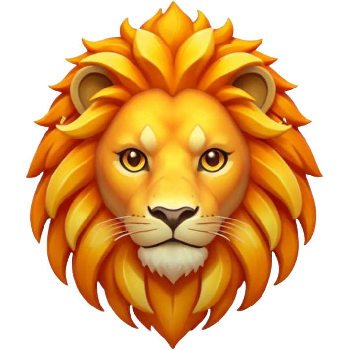 Pokemon legendary laranja and yellow crystal lion emoji