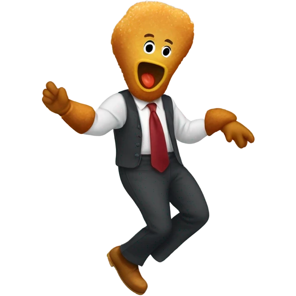 Chicken nugget dancing emoji