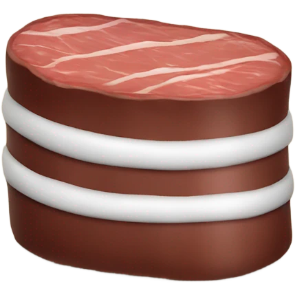 white tube in steak emoji
