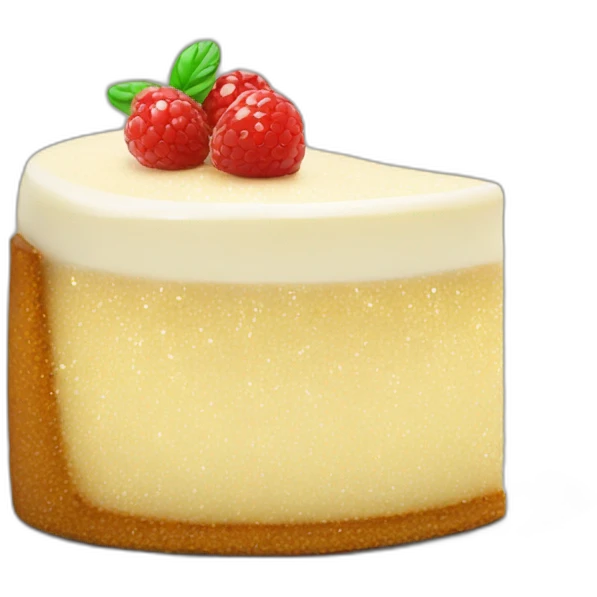 Glitter cheesecake emoji