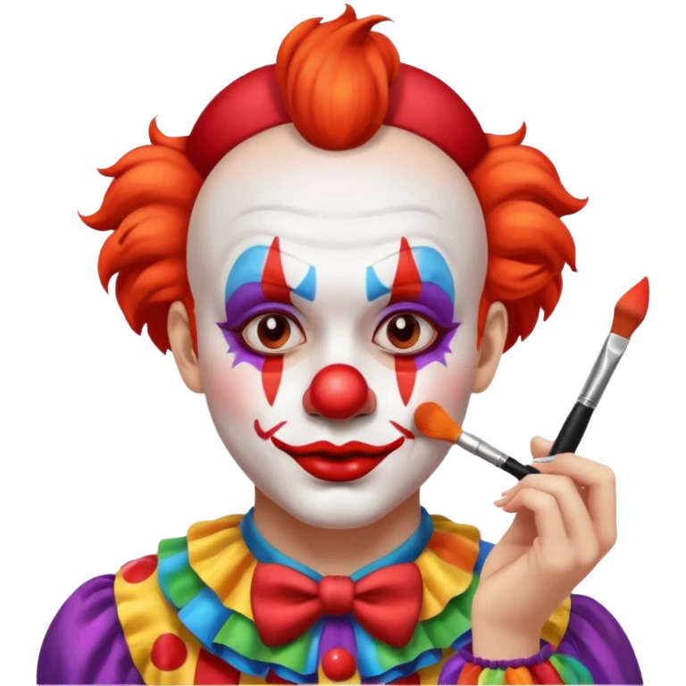 clown making up emoji