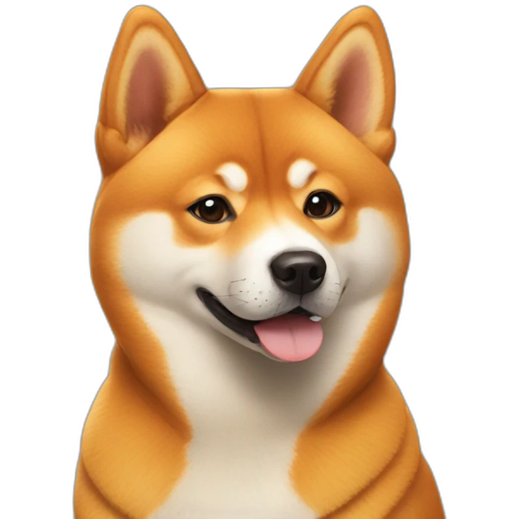 two orange shiba inu dogs emoji