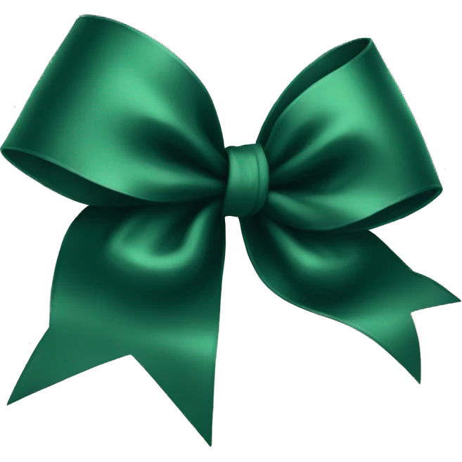 dark green bow emoji