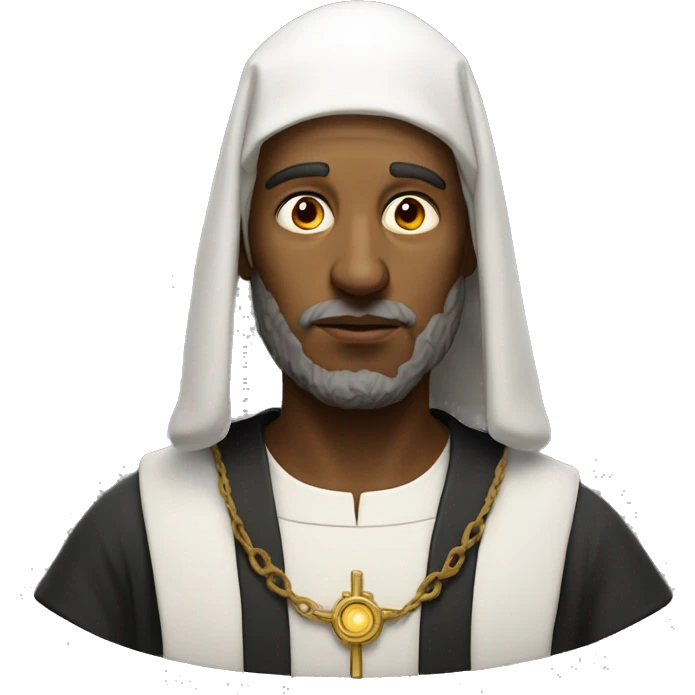 religious pilgrim light photorealistic serious emoji