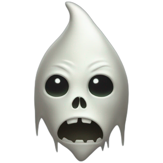 Pointy head ghost emoji