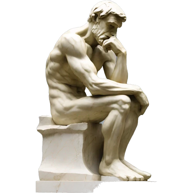 rodin-the thinker emoji