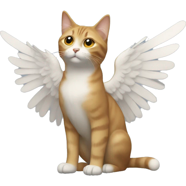 un chat avec des ailes emoji