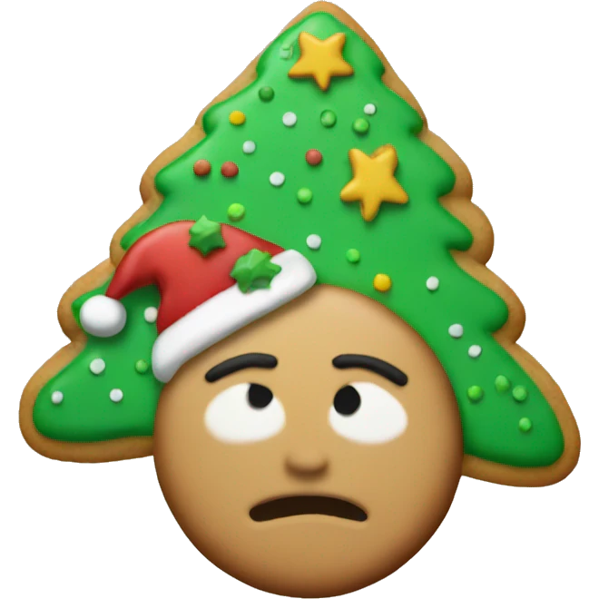 Christmas cookie emoji