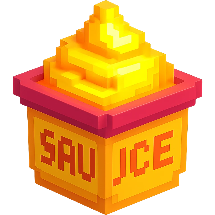 сделай соус из фастфуда светящийся, no background  emoji