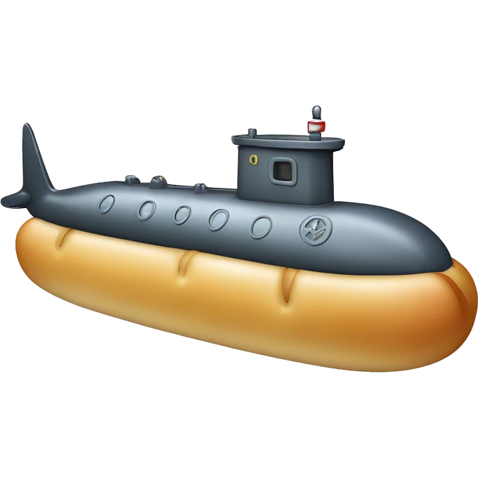 Submarine on a baguette  emoji