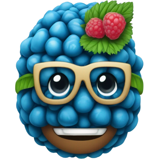 Blue Raspberry  emoji
