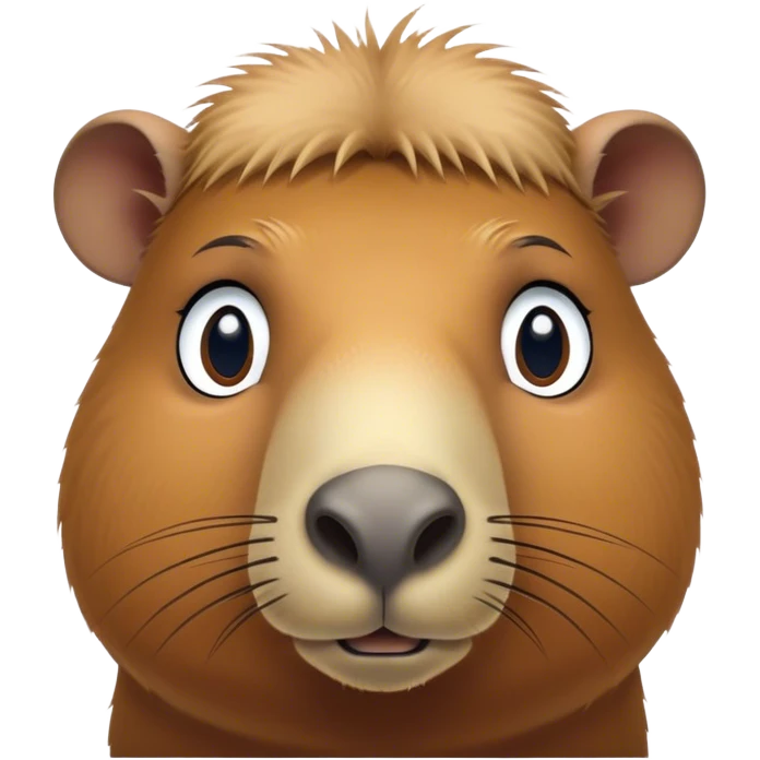Cinematic Noble Capybara Portrait Emoji, Poised and serene, with a robust, rounded build covered in soft, earthy fur and gentle, wise eyes, Simplified yet sharp and sophisticated features, highly detailed, glowing with a warm, natural glow, high shine, intelligent and calm, stylized with an air of understated authority, focused and attentive, soft glowing outline, capturing the essence of a watchful and confident guardian that feels as though it could step out of the screen with effortless authority! emoji