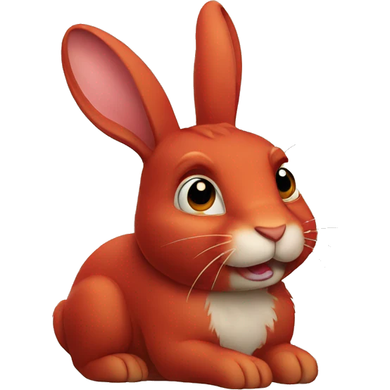 red rabbit emoji