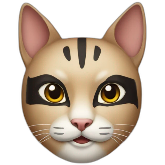 Asian cat mask emoji