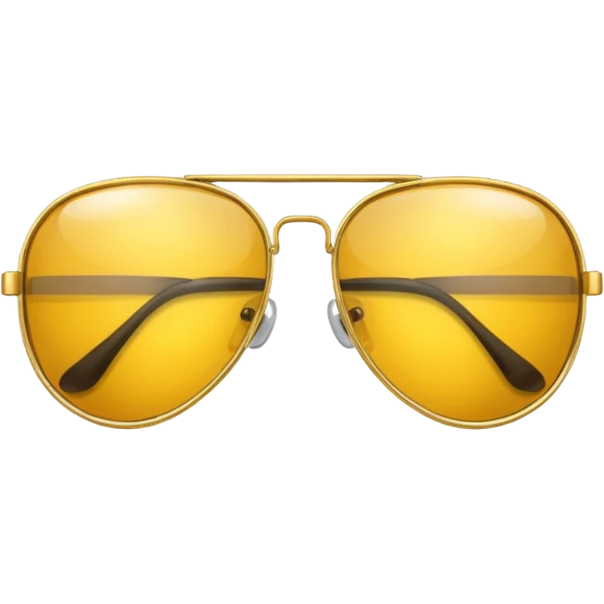 golden-yellow aviator Glasses emoji