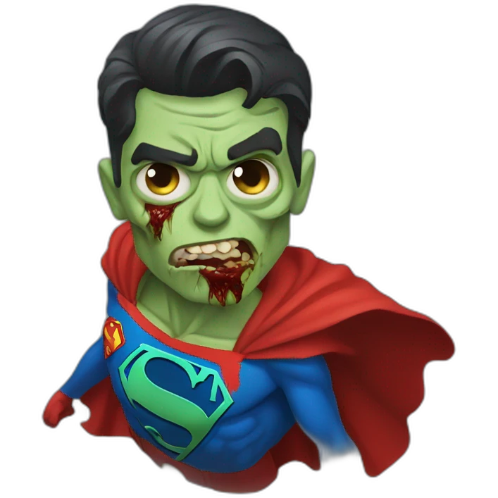 Zombie superman emoji