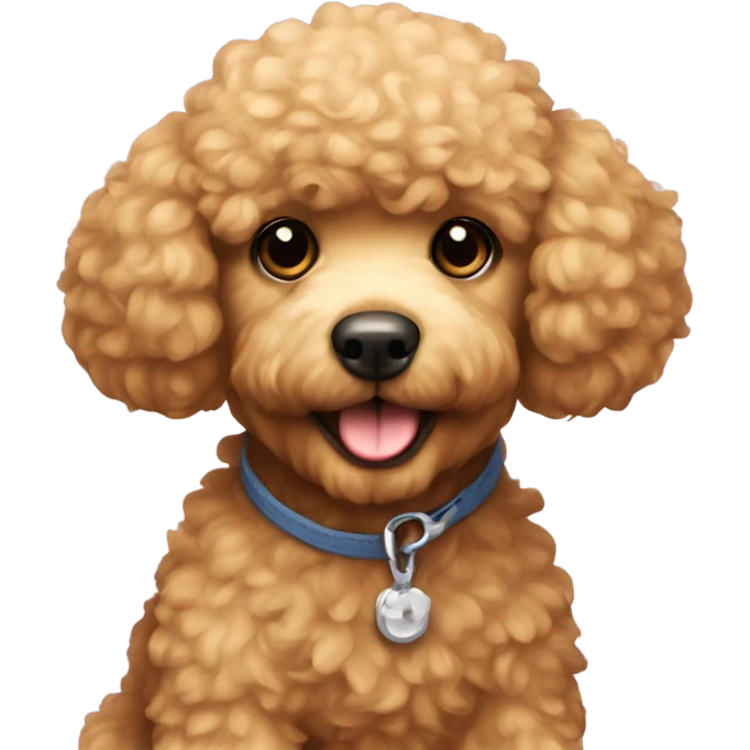 Miniature golden poodle that looks like a teddy bear emoji