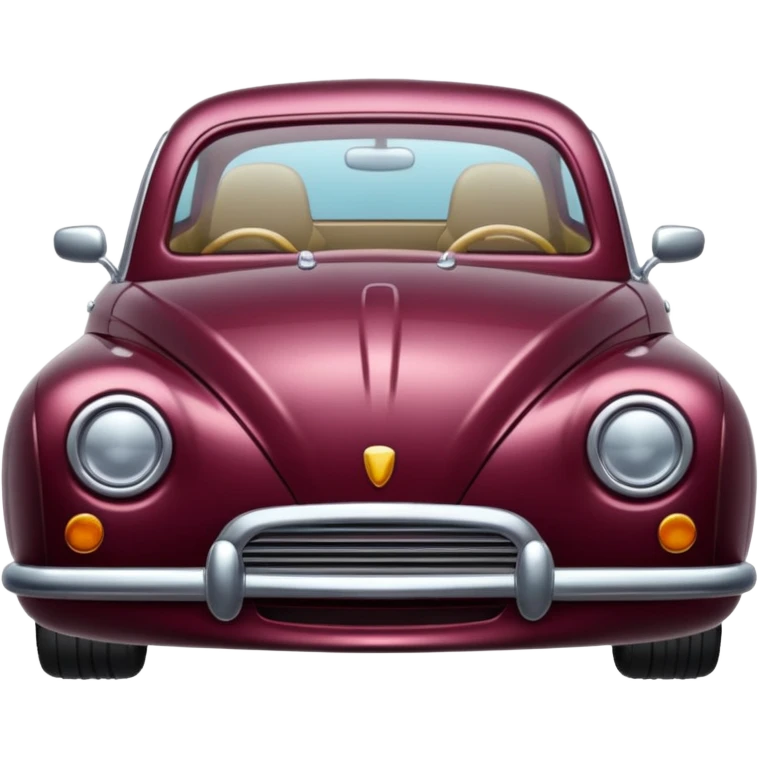 burgundy car emoji