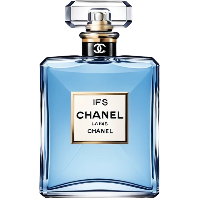 Blue Chanel perfume  emoji