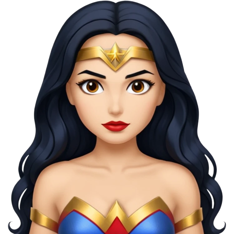 a beautiful Wonder Woman emoji