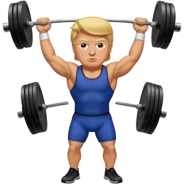 Trump weightlifting  emoji