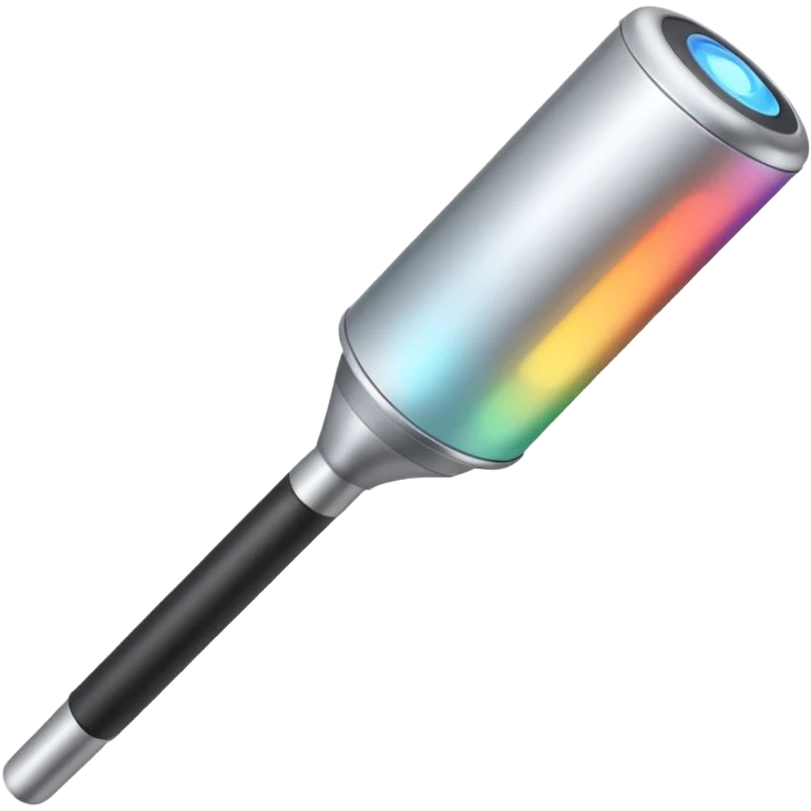 Hand-held metal detector
Security scanner
Handheld security wand
Metal detector wand emoji