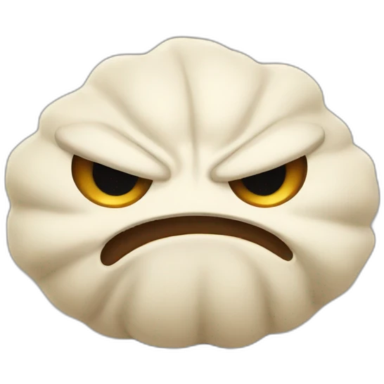 angry dumpling emoji