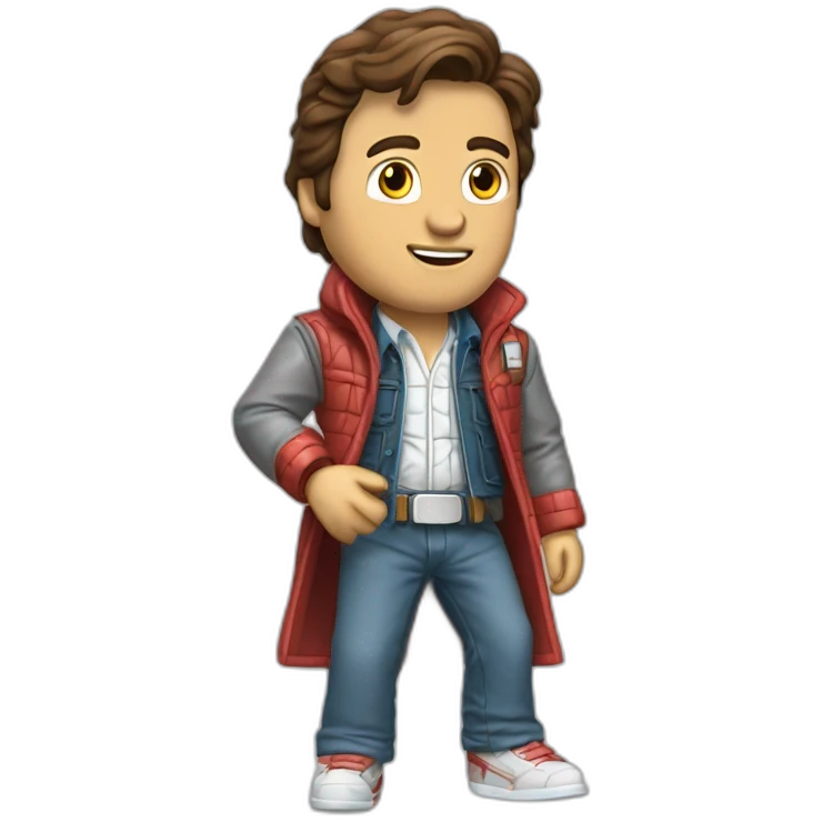Marty-Mcfly-dans-une-Deloreane emoji