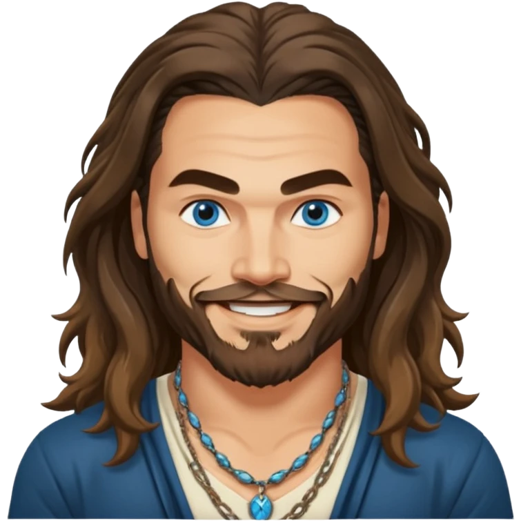 Blue eyes Jason mamoa longer hair smiling emoji