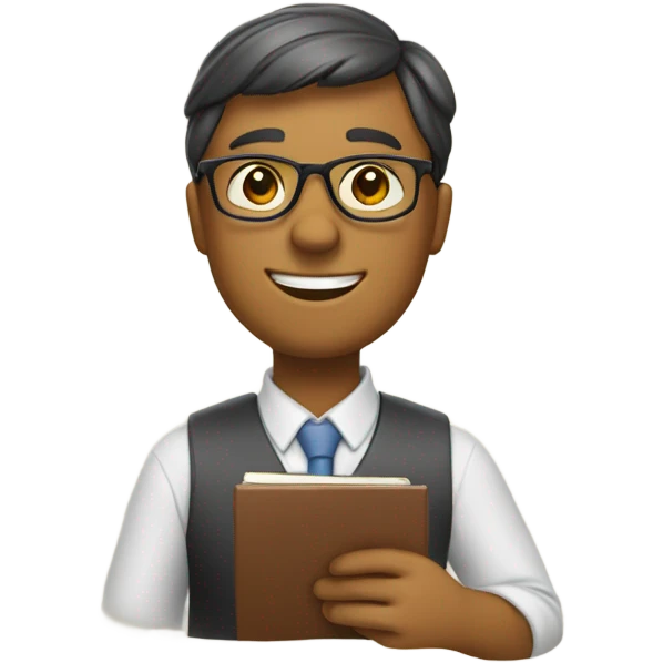 an interesting emoji with the attributes of counselors emoji