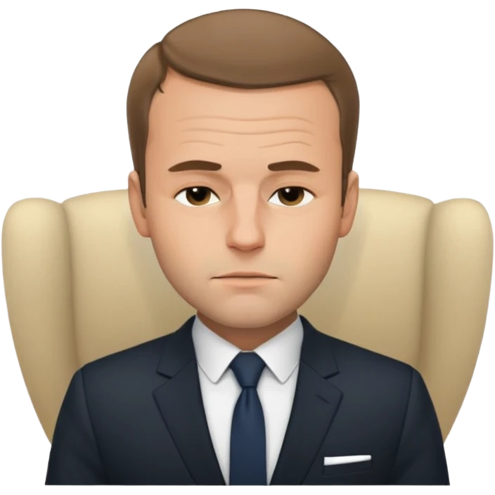 Macron entrain de dormir emoji
