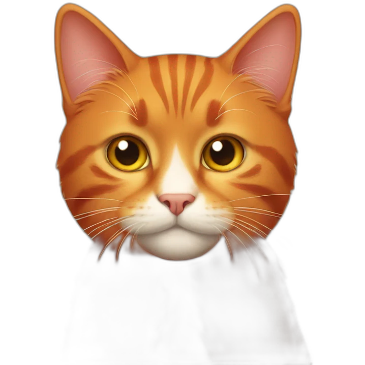 Red cat emoji