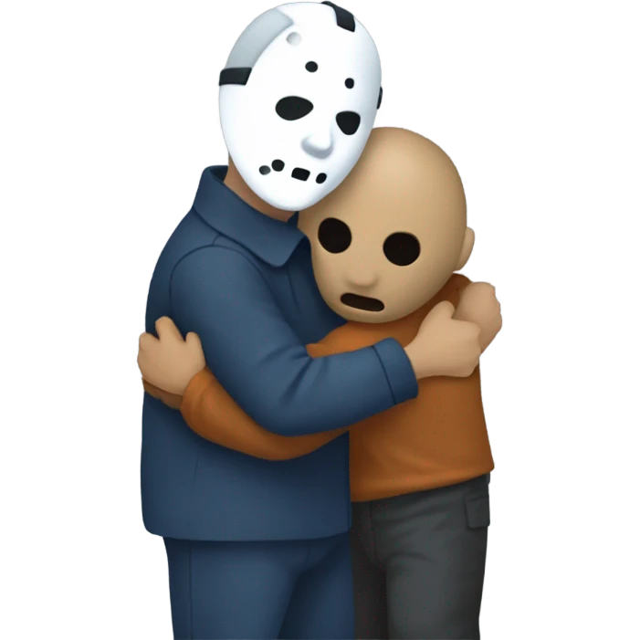 Michale meyers giving Jason vorhee a hug emoji
