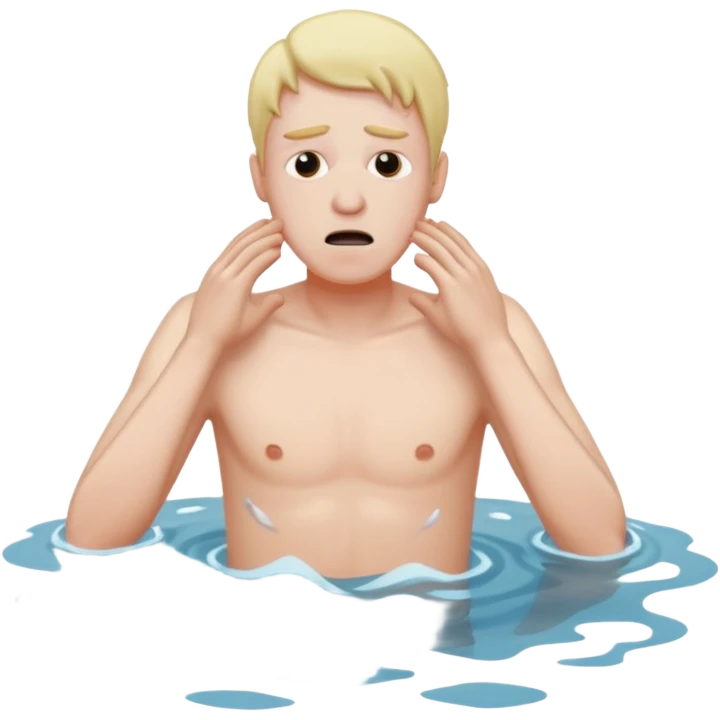 man drowning emoji