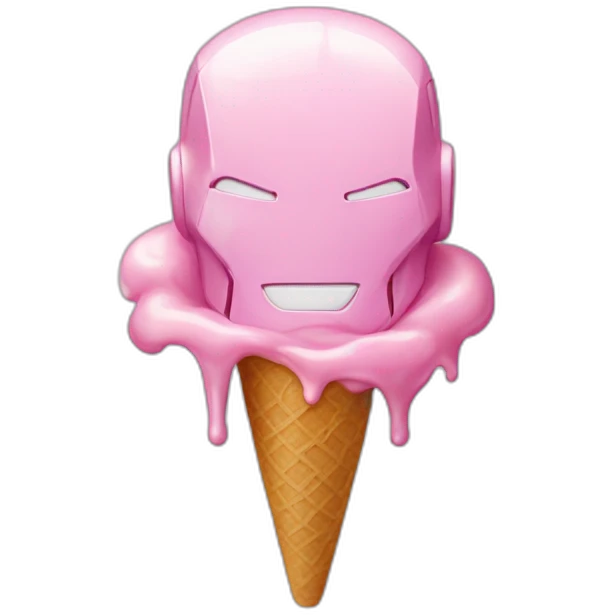 Iron man ice Cream emoji