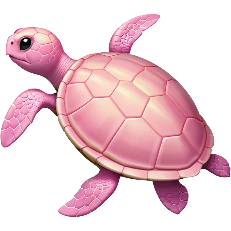 light pink turtle swimming emoji