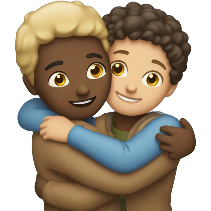 Hug hoy emoji