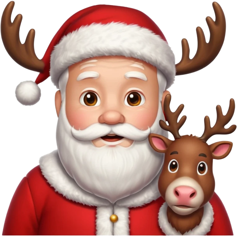 Santa with Reindeers emoji