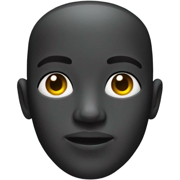Half robot half black person emoji