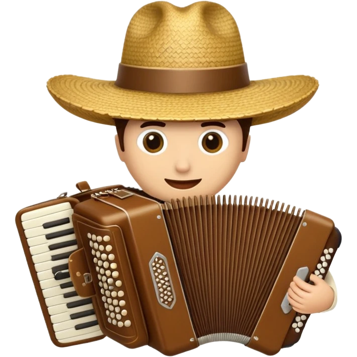 Sombrero vueltiao with an accordion emoji