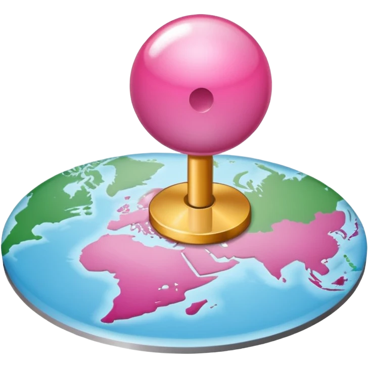 pink pin location - no face  emoji